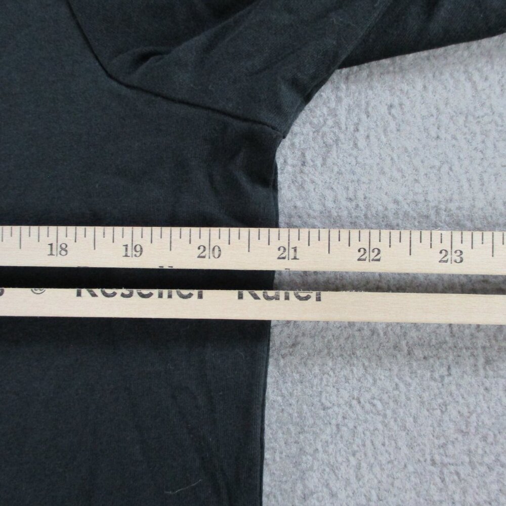 SKIMS Relaxed Long Sleeve T Shirt Womens Medium Onyx Black Crewneck Casual NWT - Picture 7 of 9